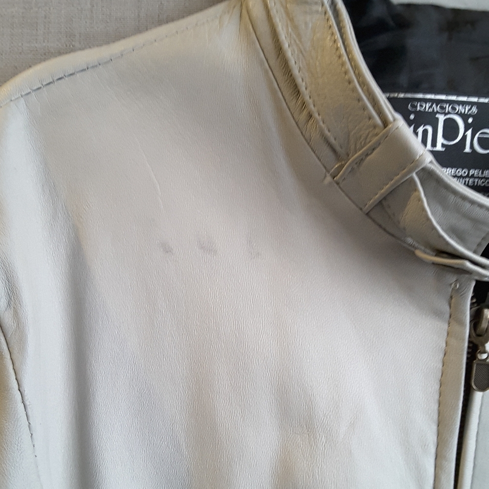 Gray Leather Jacket - image 4